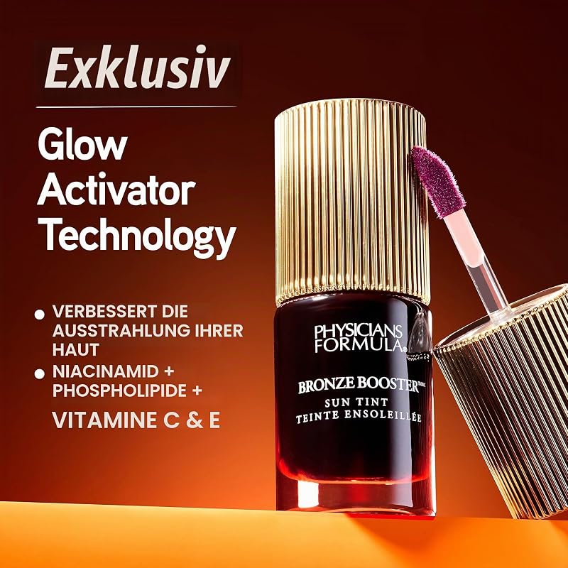 , Bronze Booster Cheek and Lip Stain, mit Niacinamid, Phospholipiden und den Vitaminen C und E, Langanhaltend, Natürlicher Glow, Bronze Tint