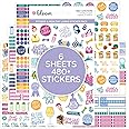 bloom daily planners Health Wellness and Fitness Planner Stickers - Variety Sticker Pack - Six Sticker Sheets Per Pack!