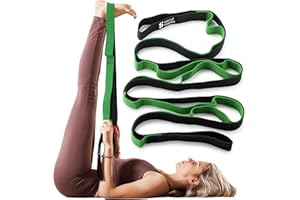 SPECIAL SUPPLIES Exercise Yoga Strap for Stretching, Fitness, and Physical Therapy, Home Gym and Personal Training Equipment
