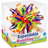 DIMROM Expandable Breathing Ball Sphere for Stress Relief, 5.5 to 10.2 in | Breathing Expandable Ball Toy, Smooth Edges, Geometric Design, Waterproof and Odor-Free ABS, For Meditation and Yoga Sessions