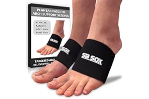 SB SOX Arch Support Sleeves for Plantar Fasciitis Relief (1 Pair) – Foot Compression Sleeves for Plantar Fasciitis and Arch Support for Everyday Use