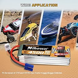 Nihewo 4S Lipo Battery 14.8V RC Battery 4500mAh 80C