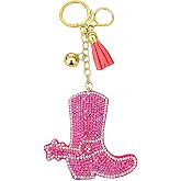 Popfizzy Crystal Keychains for Women and Girls, Bling Backpack Keyring, Bedazzled Purse Charms, Bag Charms, Handmade Gifts