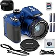 Minolta MN40Z 20MP Digital Camera – 40x Optical Zoom, 1080p FHD Video, 3.0" LCD, Wi-Fi, Face/Smile/Blink Detection – Blue