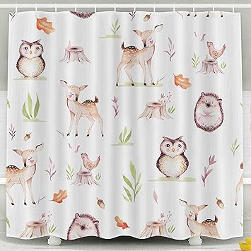Amazon Com Herysta Kids Shower Curtain Waterproof Non Toxic Room