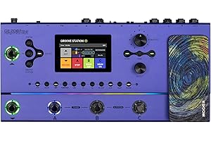 MOOER GE200 Pro Li Amp Modelling Guitar Multi Effects Pedal, Battery Powered, All in One Guitar Processor for Live Show and Studio Recording