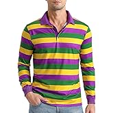 Men's Novelty Golf Polo Long Sleeve Shirt