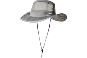 PANAMA JACK Mesh Crown Safari Men's Sun Hat, 3" Brim, Adjustable Chin Cord, UPF (SPF) 50+ Sunhat Protection