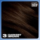 Clairol Lasting Colour Permanent Hair Dye 3 Darkest Brown Grey Coverage view 7