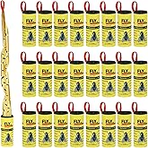 24PCS Fly Paper Strips, Triitech Sticky Fly Ribbons Traps, Fly Tape Trap Ribbons for Indoor and Outdoor