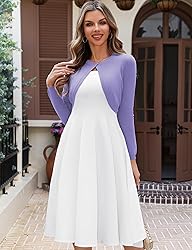 OmicGot Women's Classic Bolero Shrug Cropped