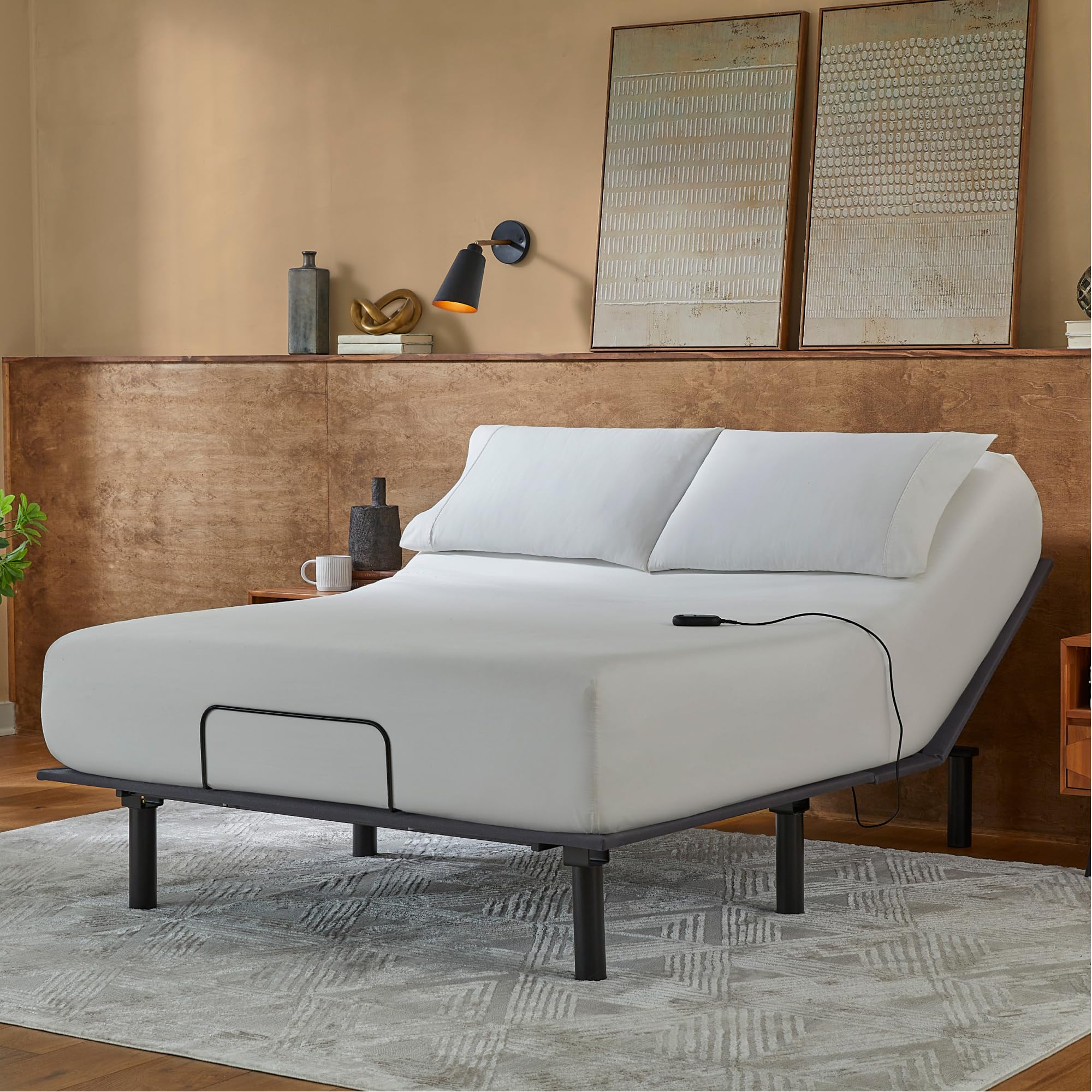 Photo 1 of **SIMILAR ITEMS**Serta baselogic Level 1 Adjustable Base Bed Frame - Full - Head Adjustability, Wired Remote, Removable Legs for Zero-Clearance Design, and Foldable for Convenient Mobility and Storage