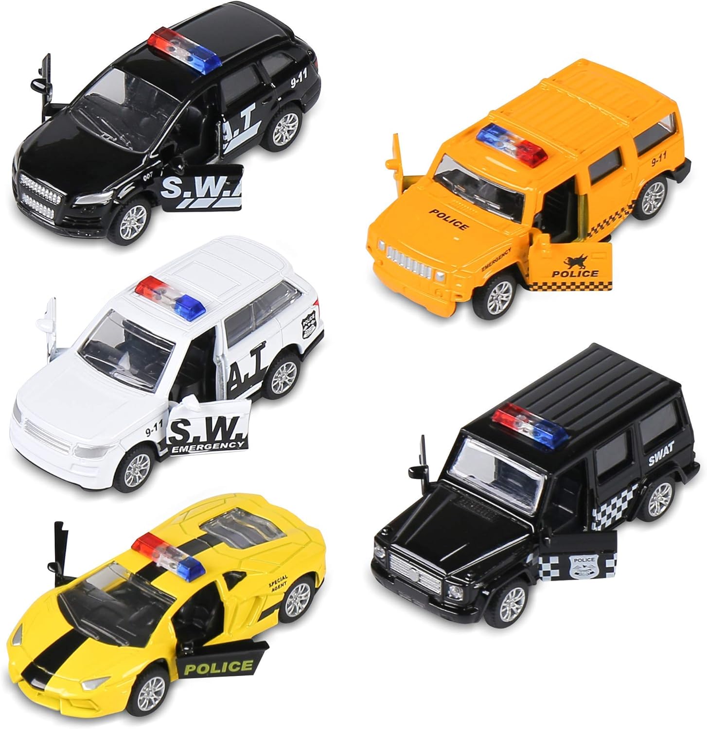 toy cars with doors that open up