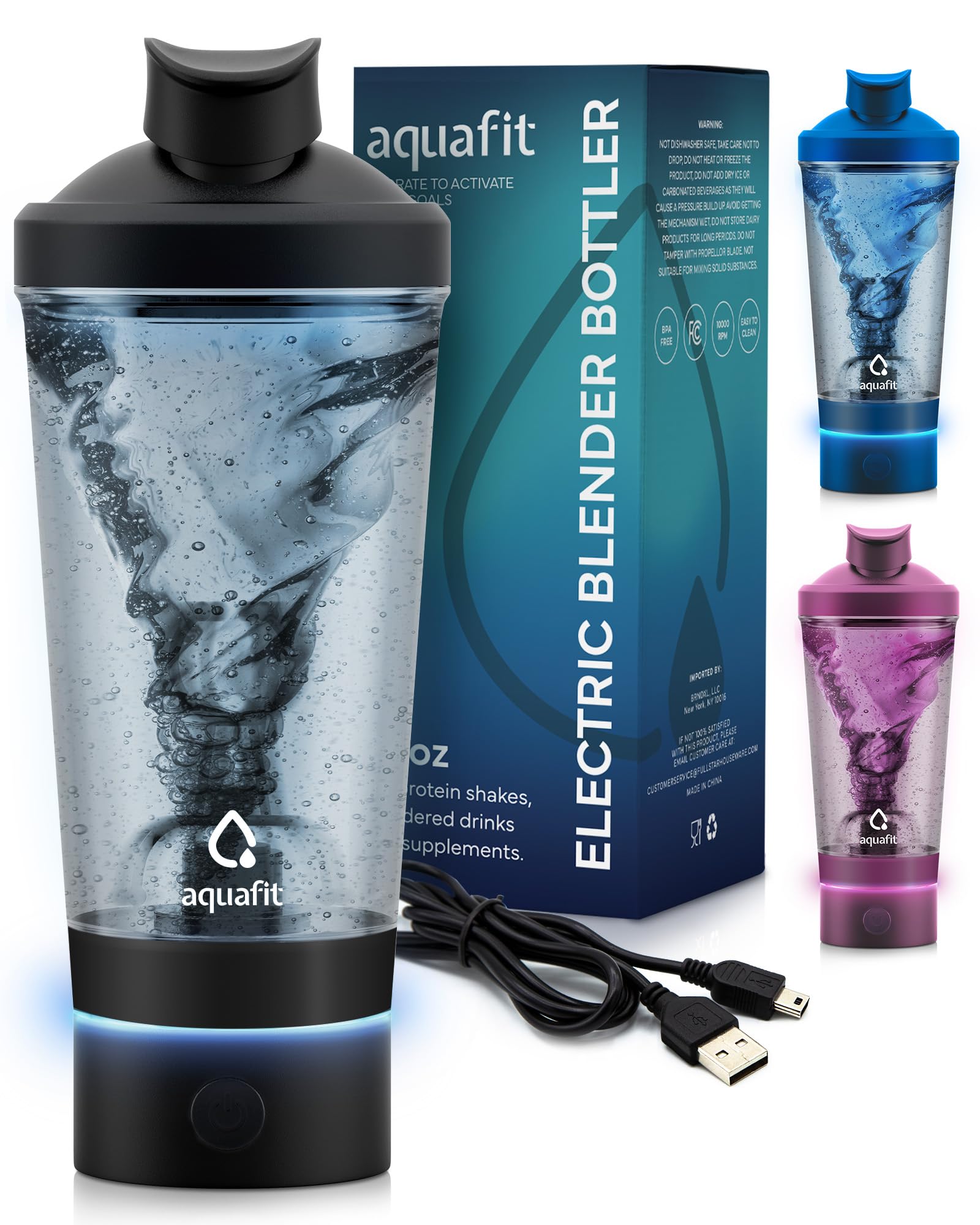 Electric Protein Shaker Bottle USB Rechargeable Shaker Bottles
