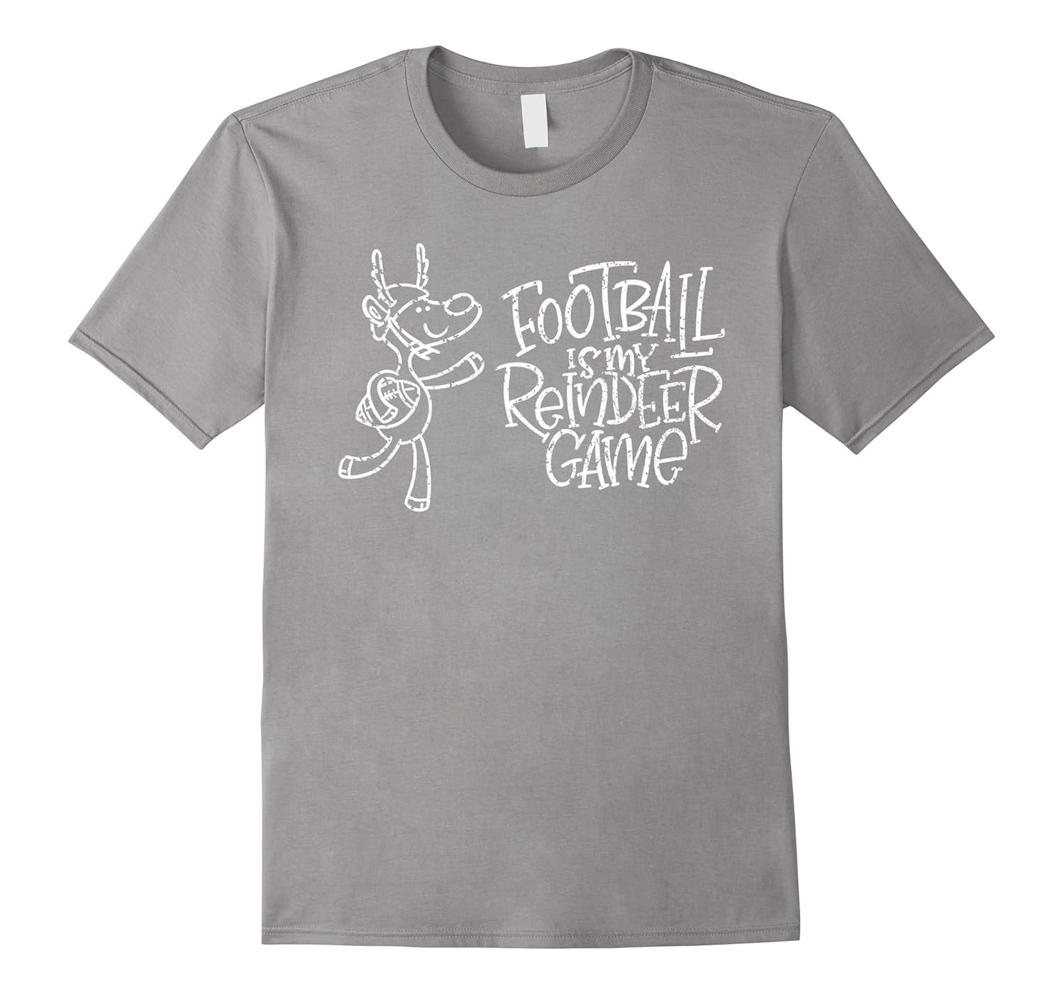 Sports Football's My Reindeer Game Funny Christmas Gifts Tee-ANZ