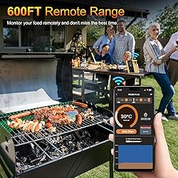 Wireless Meat Thermometer with 2 Ultra-Thin