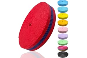 ADALT LION Nylon Webbing 1 Inch 1.5Inch Wide, Heavyweight Webbing Strap 12 Yard, Nylon Straps for Indoor or Outdoor DIY Gear Repair, Pet Collars, Crafts