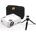 KODAK FLIK X7 Home Projector (Max 1080p HD) with Tripod, & Case Included | Compact, Projects Up to 150” with 720p Native Resolution & 30,000 Hour, Lumen LED Lamp| AV, VGA, HDMI & USB Compatible