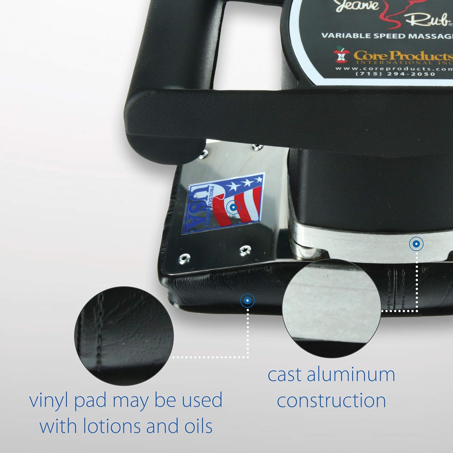 Core Products Jeanie Rub Variable Speed Massager, Deep Tissue Massage, Orbital Action for Back & Body, Professional Quality: Industrial & Scientific