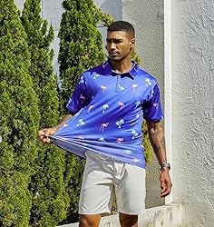 uideazone Mens Polo Shirts Fit Slim Casual Funny