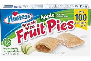 HOSTESS Snack Size Apple Fruit Pies, 12 count, 12 oz (Pack of 6)