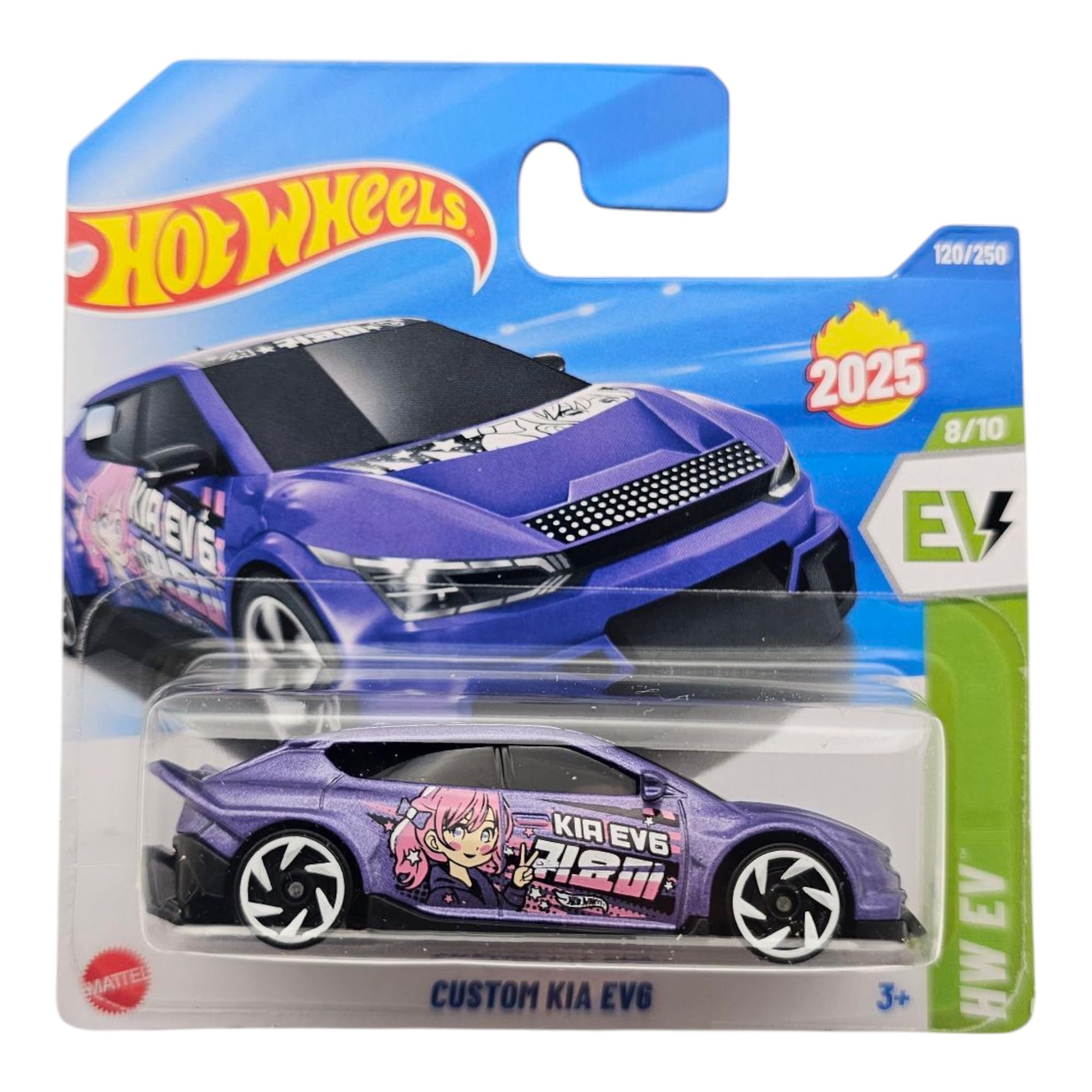 Hot Wheels Custom Kia EV6, Purple, 2025 Collection, HW EV Series 8/10