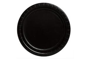 Black Dinner Plates, 8ct