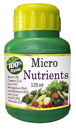 Jio Green garden Store Organic Micronutrients Liquid Fertilizer for All Vegetable Flower and Fruit Plants 125ml