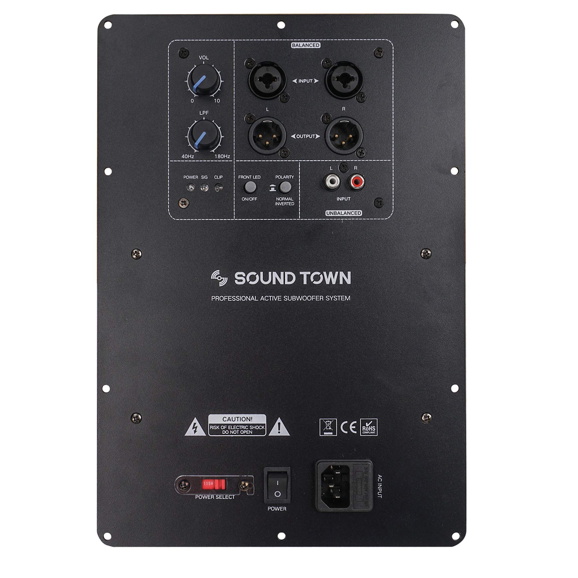 Sound Town Class-D Plate Amplifier for PA DJ