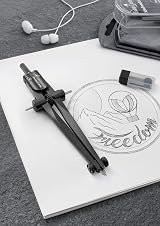 Faber-Castell Stream Quick-Set Compass Black Stone 174530 Ø340 mm view 5