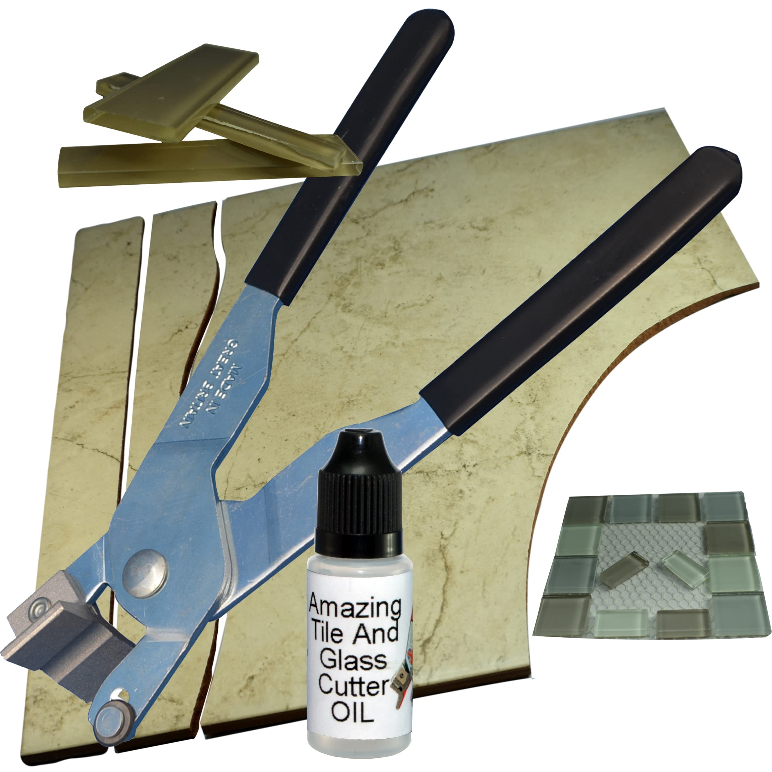 Porcelain Tile Cutter for Ceramic Tiles Flooring Tools Glass Tile Cutter Straight or Quarter Curve Handheld Tile Cutter Tool for Cutting Wall Tile Porcelain Tile Cutter Faster Cleaner Than a Wet Saw