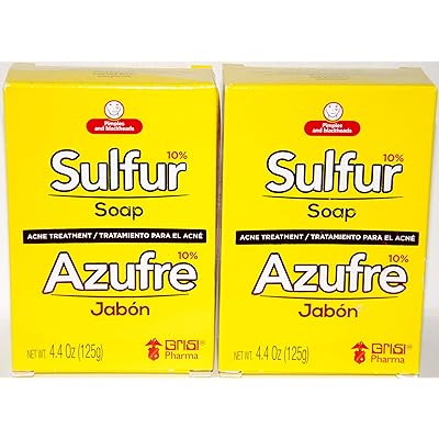 Grisi Bio svavel tvål med Lanolin, 4,4 oz (paket med 2)