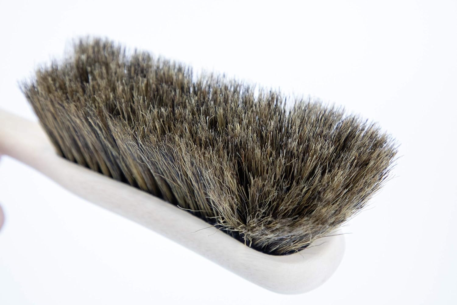 Traditional Pure Bristle Natural Hand Brush Super Soft Real Hair Banister Brush, Beige - Image 5