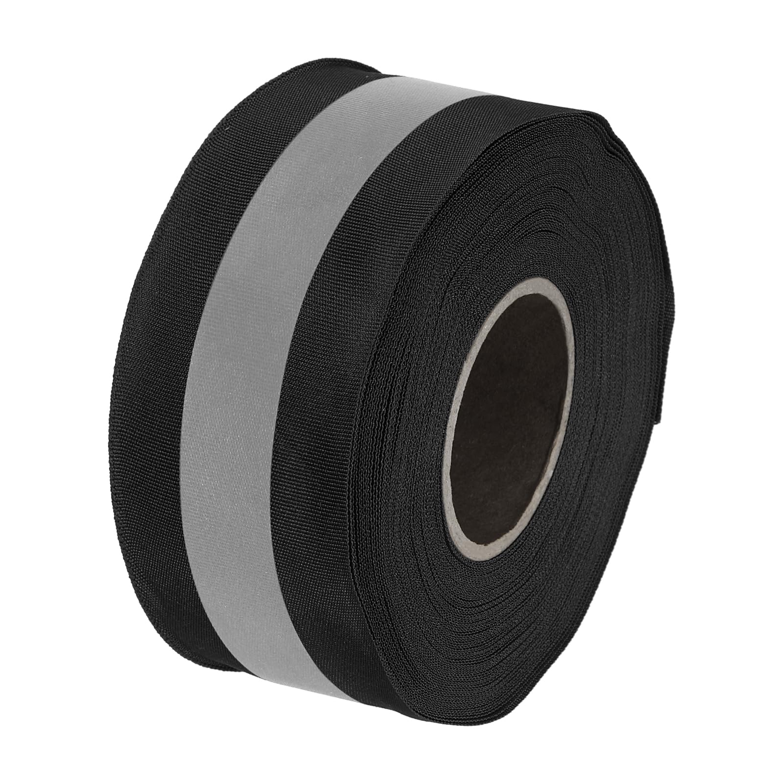 PATIKIL Reflective Tape Strip, 2" x 50Ft High Visibility Reflective Tape Sew-on DIY Warning Safety Fabric Webbing for Clothing Raincoats, Black
