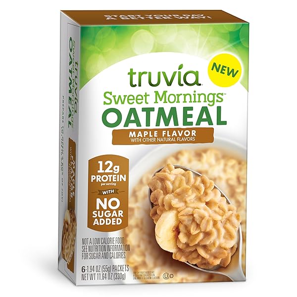 TRUVIA® SWEET MORNINGS™ MAPLE INSTANT ROLLED OAT OATMEAL...