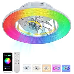 KAMLAM 360° Bladeless Ceiling Fan with RGB Color
