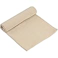 ZXIIXZ Natural Color Linen Needlework Fabric, (59In x 19In) Large Size Linen Fabric Cloth Linen Fabric for Making Garment Craft Upholstery Flower Pot Decoration