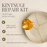 Sandy Leaf Farm Kintsugi Repair Kit with Gold Powder & Two Practice Bowls view 5