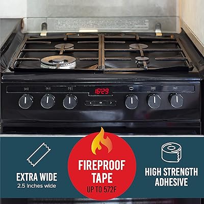 Buy Kitchen Stove Counter Gap Cover Seals Between Counter Range Burner Washer Dryer Extra Wide Long Heat Resistant Waterproof Tape Set Of 2 2 5x78 Black Online In Indonesia B07yyccsd3