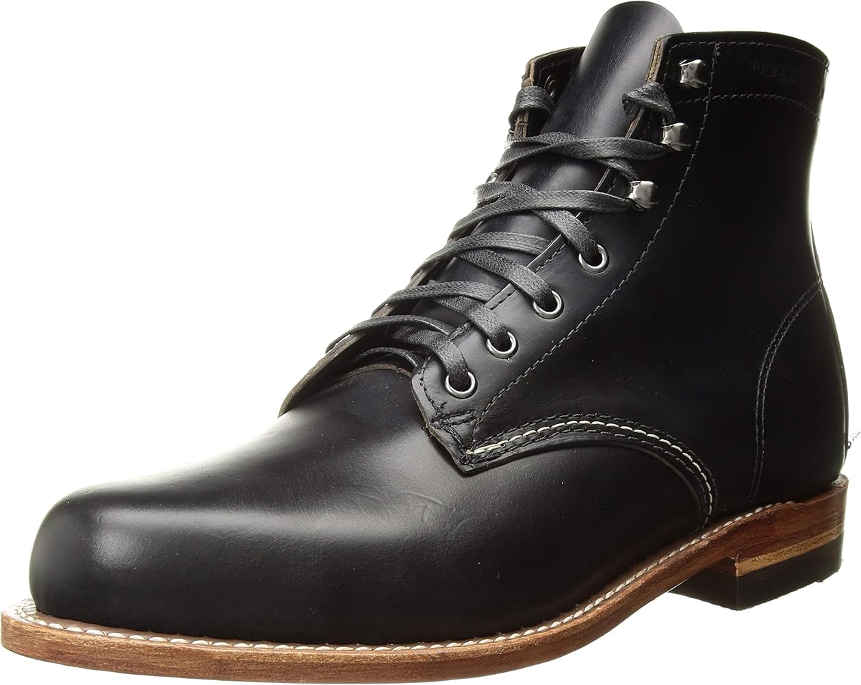 wolverine black leather boots