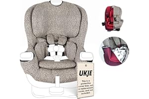 UKJE Protective Car Seat Cover Compatible with Graco Extend2Fit Convertible Car Seat, CPSC Standard Compliant, Toddler & Child Protector, Car Seat Cover Liner, Washable Car Seat Cover - Beige Leopard