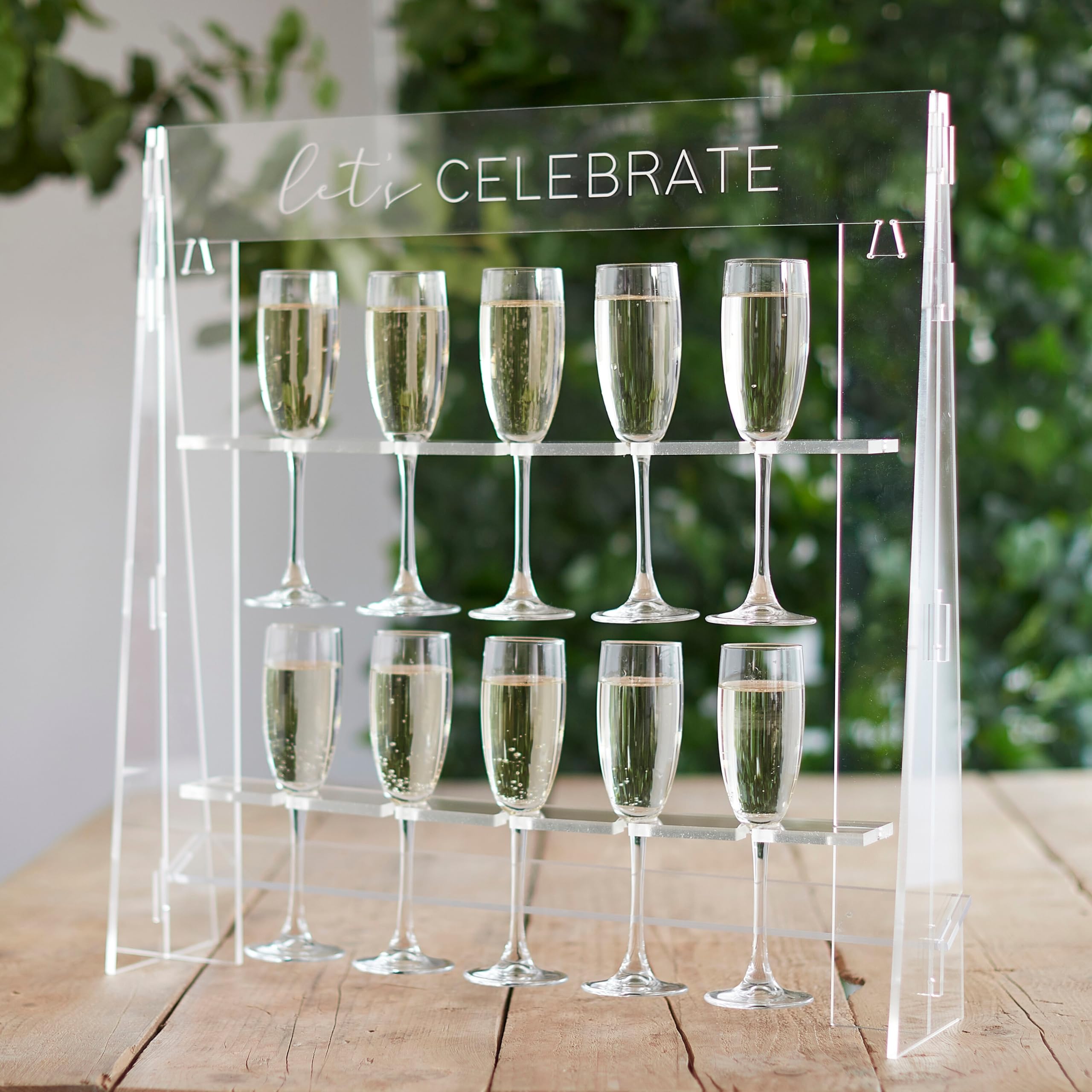 Ginger Ray 'A Touch of Pampas' Drinks Wall Stand - Holds 10 Glasses