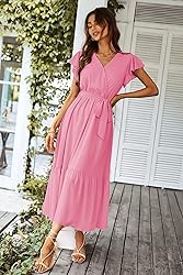 PRETTYGARDEN Women's Summer Floral Boho Dress Wrap
