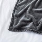 MOONLIGHT20015 Fleece Blanket 7x8 ft 200x240 cm Dark Gray 400 GSM view 7