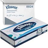 Kleenex Facial Tissue Box 3-Ply 12 Boxes 72 Sheets Fragrance-Free FSC 8824 view 1