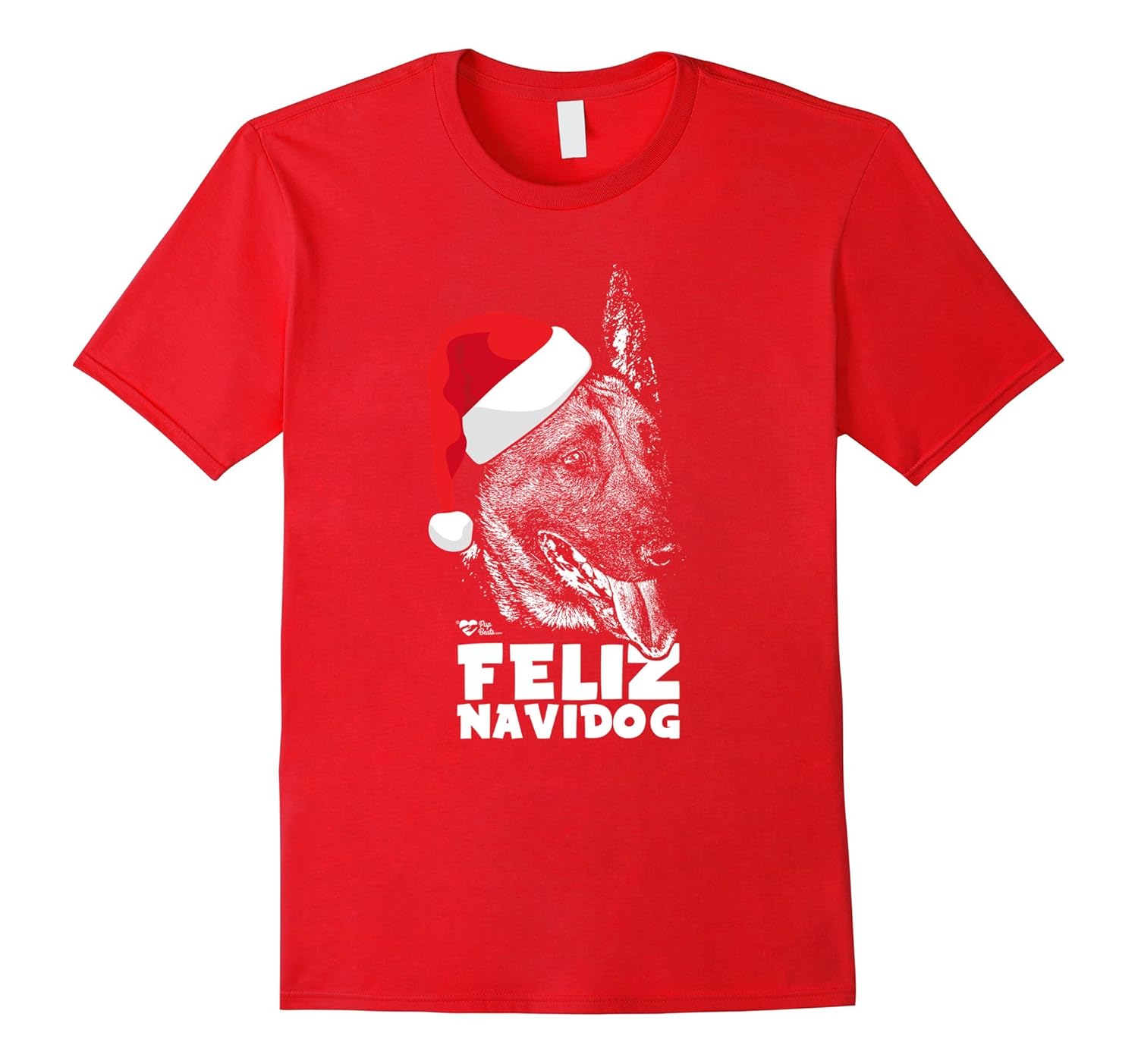 Belgian Malinois Cute Feliz Navidog Christmas Shirt-ANZ