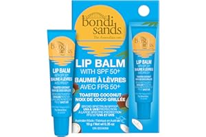 Bondi Sands SPF 50+ Lip Balm Toasted Coconut| Broad Spectrum UVA/UVB Protection for lips | Nourishing with Vitamin E | Soothe