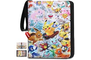 HOIOCK Trading Card Binder 900 Cards 50 Pages Card Binder 9 Pocket Card Binder Card Collection Binder With 3-Ring Removable Trading Card Album Folder For Folder For MTG TCG Game Cards