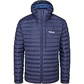 Rab Men's Microlight Alpine 700-Fill Down Hooded Puffer Jacket for Hiking & Skiing