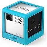 RIF6 Silicone Electronics Case for Cube Mobile Projector or Mini Wireless Speaker - Slim, Flexible, Protective and Travel-Friendly - includes Metal Thread for use with Tripod (Blue)